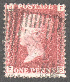 Great Britain Scott 33 Used Plate 92 - FB - Click Image to Close